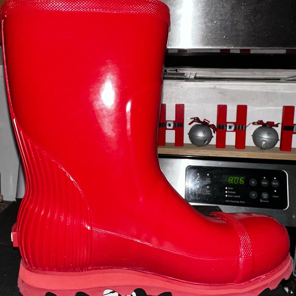 Sorel Jane Short Gloss Rain Boots Red Dahlia Candy Apple Women’s Size 7 NIB